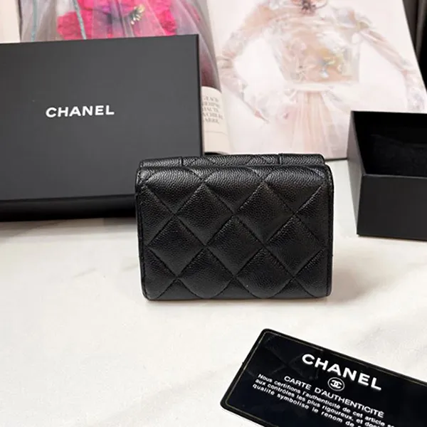 Ví Nữ Chanel Mademoiselle Trifold Màu Đen - Túi xách - Vua Hàng Hiệu