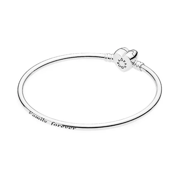 Vòng Đeo Tay Nữ Pandora Bracelet Forever Family Rigida 590729CZ Màu Bạc Size 17