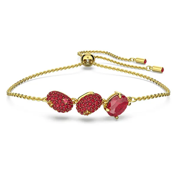 Vòng Đeo Tay Nữ Swarovski Cariti Braceletred Bean, Red, Gold-Tone Plated 5634713 Màu Vàng - 1