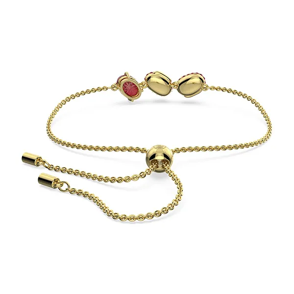 Vòng Đeo Tay Nữ Swarovski Cariti Braceletred Bean, Red, Gold-Tone Plated 5634713 Màu Vàng