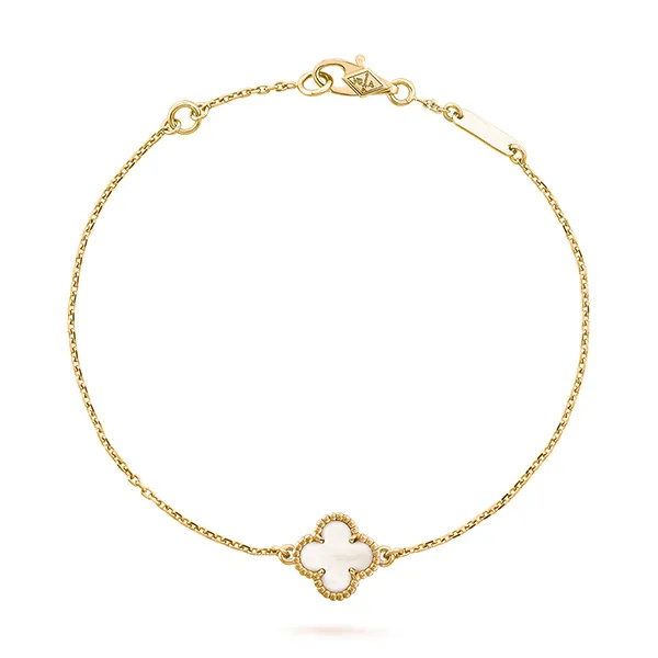 Vòng Đeo Tay Nữ Van Cleef & Arpels Sweet Alhambra Bracelet VCARF68800 Màu Vàng - 2