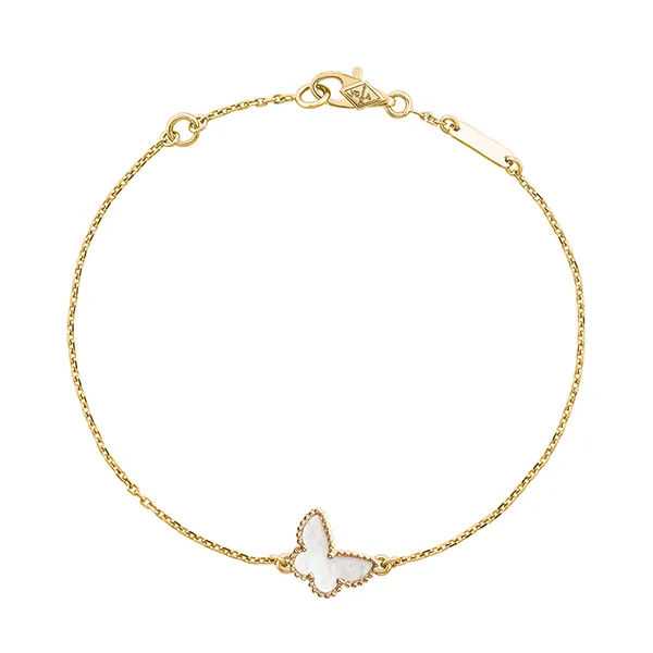 Vòng Đeo Tay Nữ Van Cleef & Arpels Sweet Butterflies Bracelet VCARF69000 Màu Vàng Gold - 3