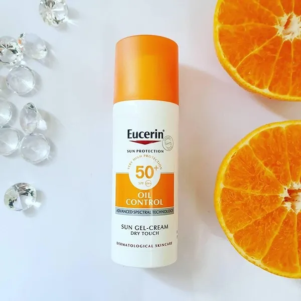 Combo Kem Chống Nắng Eucerin Sun Gel-Creme SPF50+ + Toner Cho Da Dầu Mụn Eucerin Acne Oil Control 2 Món (200ml + 50ml)