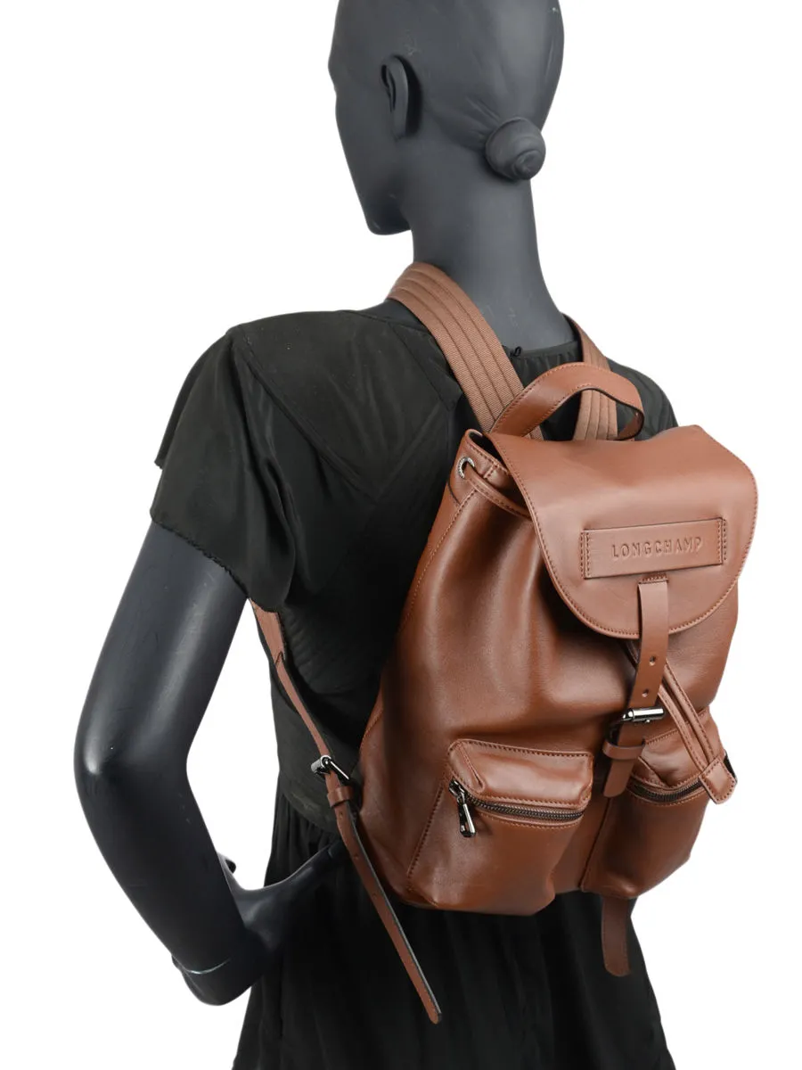 Longchamp 3d Leather Backpack in Black Lyst