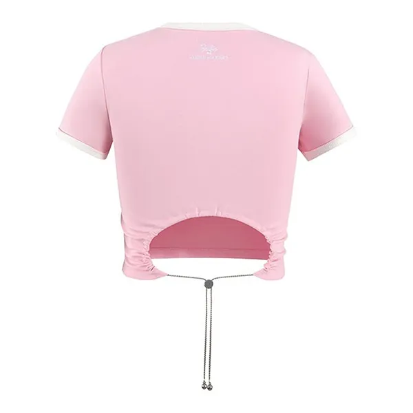 Áo Croptop Nữ Weird Market x Barbie Rhinestone Printed Top Rose Shadow T-Shirt Màu Hồng Size S
