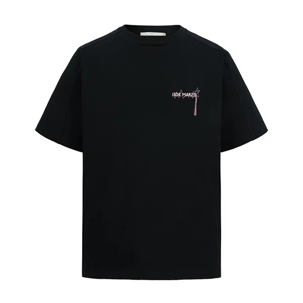 Áo Phông 13 De Marzo Doozoo Logo Colored Line T-shirt Black Màu Đen Size S