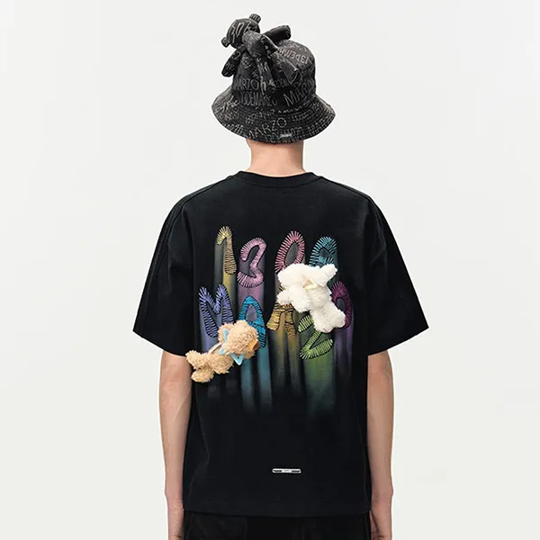 Áo Phông 13 De Marzo Doozoo Logo Colored Line T-shirt Black Màu Đen Size S