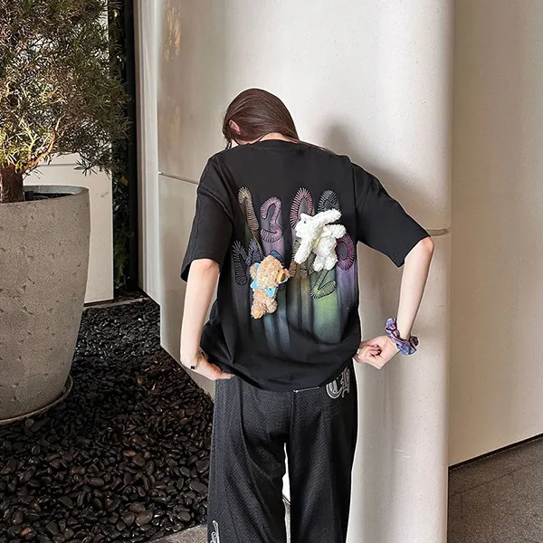 Áo Phông 13 De Marzo Doozoo Logo Colored Line T-shirt Black Màu Đen Size S