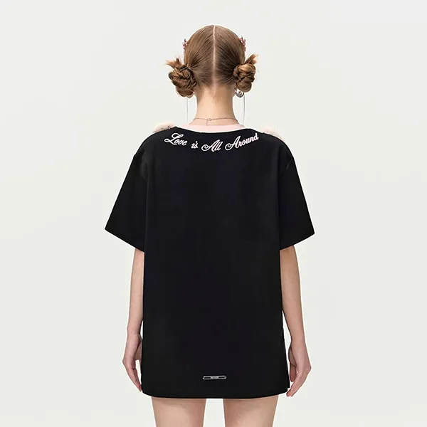 Áo Phông 13 De Marzo Doozoo Logo Round Neck Tshirt Black Màu Đen Size S
