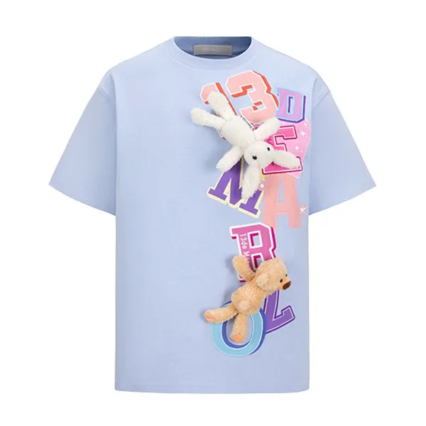 Áo Phông 13 De Marzo Doozoo Vertical Logo T-Shirt Blue Màu Xanh Blue