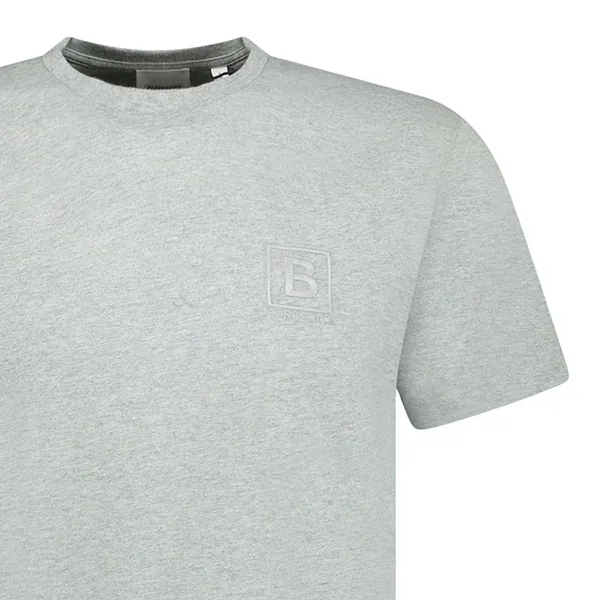 Áo Phông Nam Burberry Grey With B Logo Embroidered 8069536 Tshirt Màu Xám - Thời trang - Vua Hàng Hiệu
