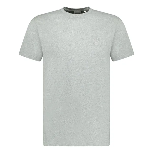Áo Phông Nam Burberry Grey With B Logo Embroidered 8069536 Tshirt Màu Xám - Thời trang - Vua Hàng Hiệu