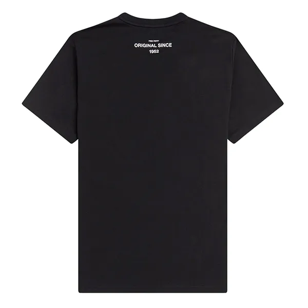 Áo Phông Nam Fred Perry Printed M2667 Black Tshirt Màu Đen Size S - Thời trang - Vua Hàng Hiệu