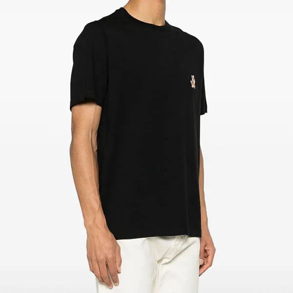 Áo Phông Nam Maison Kitsuné Black With Speedy Fox Logo Embroidered MM00125KJ0008P199 Tshirt Màu Đen Size S - Thời trang - Vua Hàng Hiệu