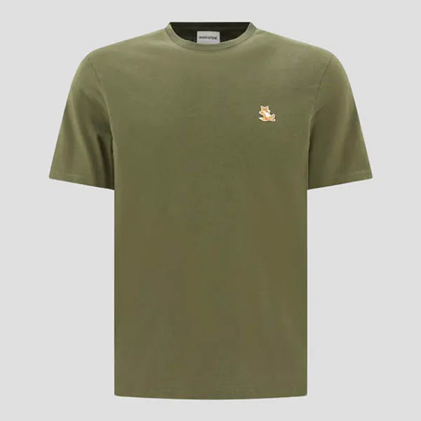 Áo Phông Nam Maison Kitsuné Military Green With Chilax Fox Logo Embroidered LM00110KJ0008P384 Tshirt Màu Xanh Rêu Size M - Thời trang - Vua Hàng Hiệu