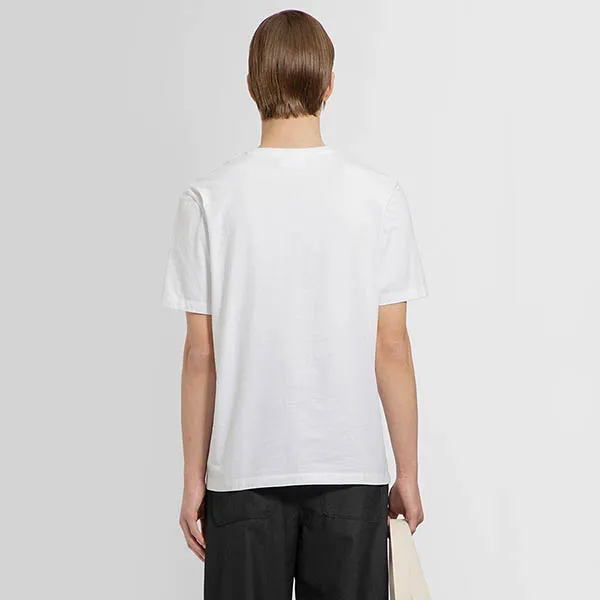Áo Phông Nam Maison Kitsuné White With Dressed Fox Logo Embroidered LM00111KJ0008P100 Tshirt Màu Trắng Size S - Thời trang - Vua Hàng Hiệu