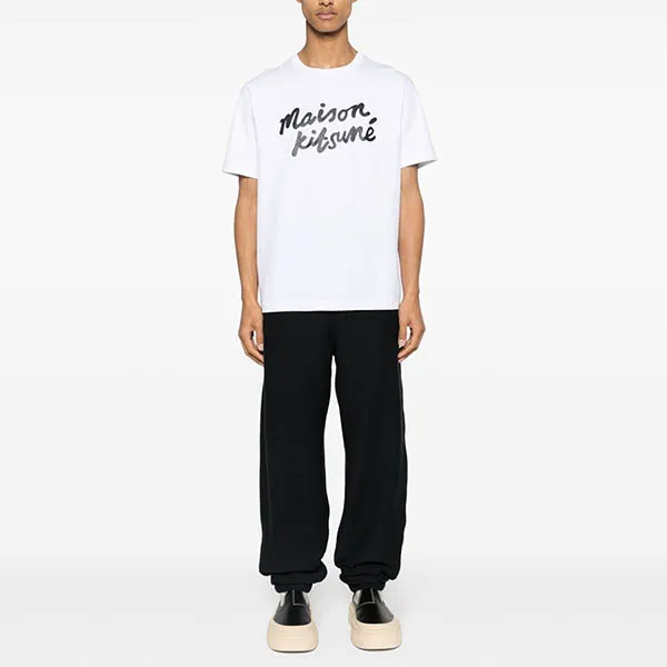 Áo Phông Nam Maison Kitsuné White With Logo Printed MM00101KJ0118M186 Tshirt Màu Trắng - Thời trang - Vua Hàng Hiệu