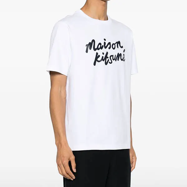 Áo Phông Nam Maison Kitsuné White With Logo Printed MM00101KJ0118M186 Tshirt Màu Trắng - Thời trang - Vua Hàng Hiệu