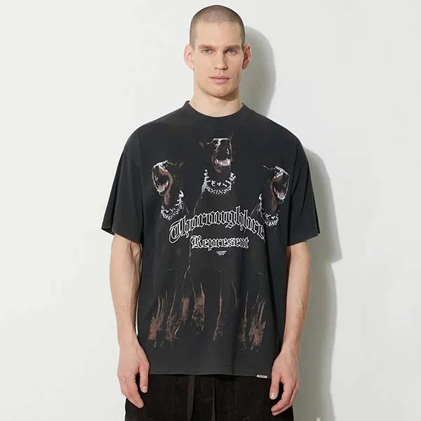 Áo Phông Nam Represent Thoroughbred In Black MLM499-03 BLACK Tshirt Màu Đen