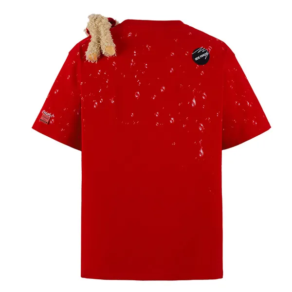 Áo Phông Nữ 13 De Marzo x Coca-Cola Bear Water Drop T-Shirt Màu Đỏ Size S