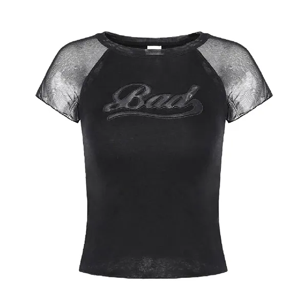 Áo Phông Nữ Badblood Second Skin Contrast Black Tshirt Màu Đen Size M - Thời trang - Vua Hàng Hiệu