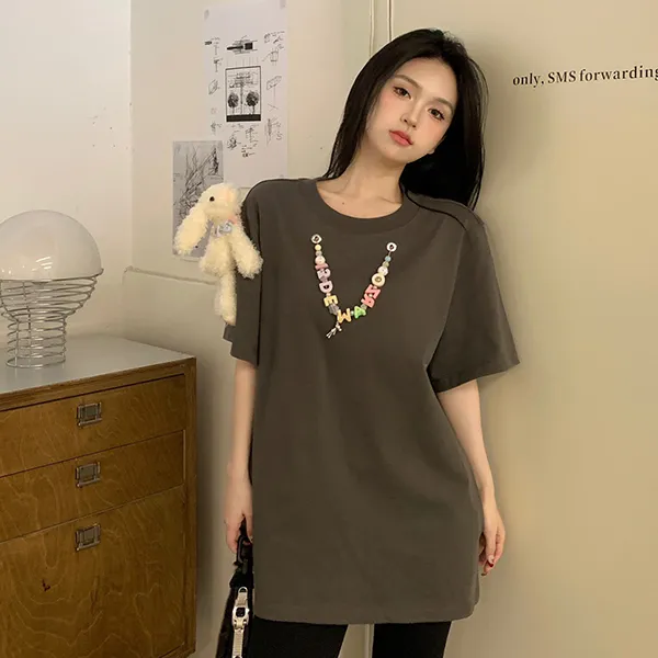 Áo Phông Unisex 13 De Marzo Logo Pendent Tshirt Màu Xám Đậm