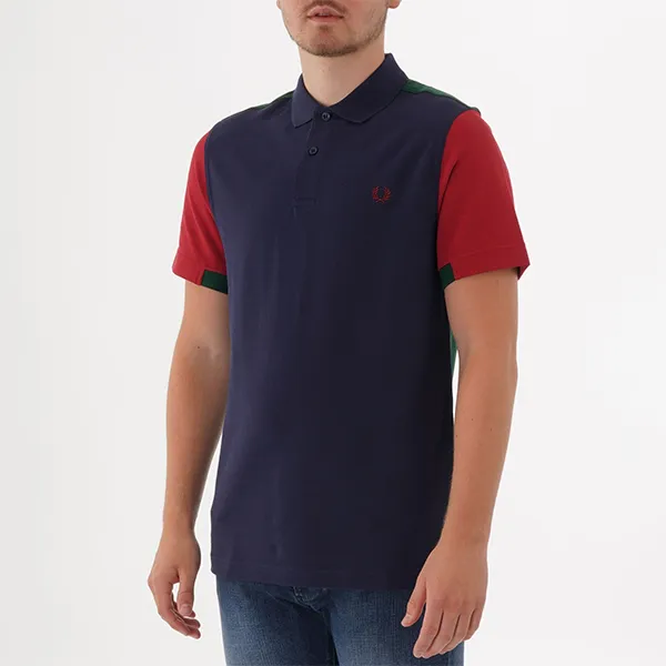 Áo Polo Nam Fred Perry Bold Cuff Insert Polo Shirt M5576-266 Phối Màu Size S - Thời trang - Vua Hàng Hiệu