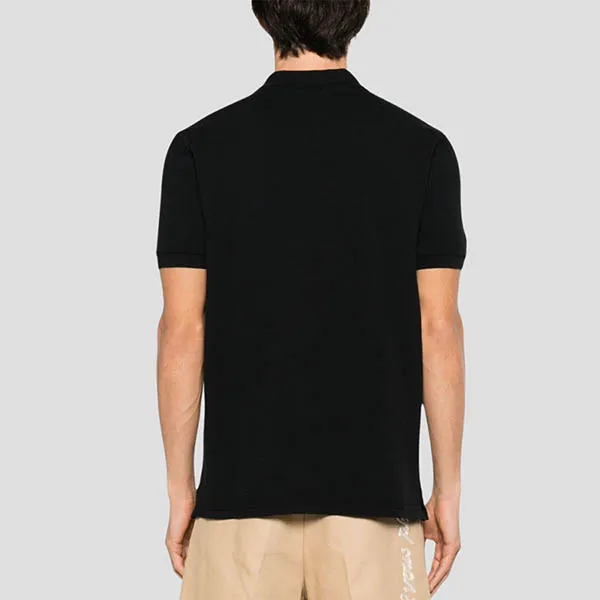 Áo Polo Nam Maison Kitsuné Black With Bold Fox Head Logo Embroidered LM00208KJ7002P199 Màu Đen - Thời trang - Vua Hàng Hiệu