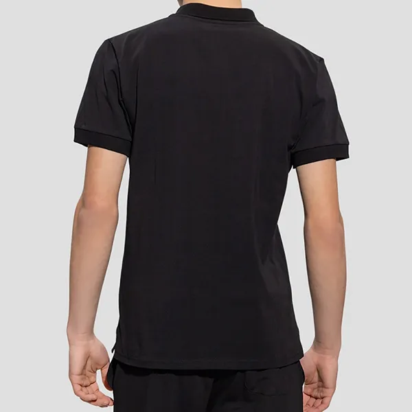 Áo Polo Nam Moschino Black With Logo Printed V3A1608 9411 0555 Màu Đen