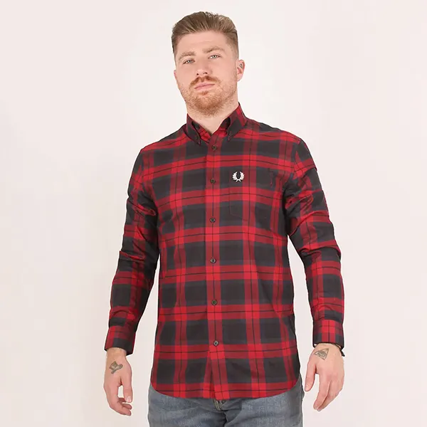 Áo Sơ Mi Nam Fred Perry Bold Tartan Shirt M9537 Kẻ Caro Size S - Thời trang - Vua Hàng Hiệu