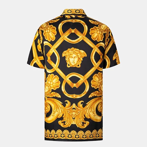 Áo Sơ Mi Nam Versace Baroque Logo Printed 1010103 1A10490 5B000 Màu Vàng Đen Size 46 - Thời trang - Vua Hàng Hiệu