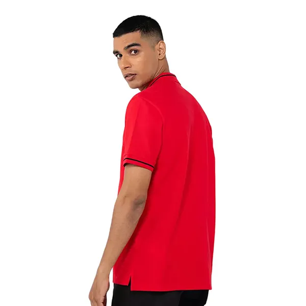 Áo Polo Nam Burberry Logo Appliqué Polo Shirt Màu Đỏ Size S