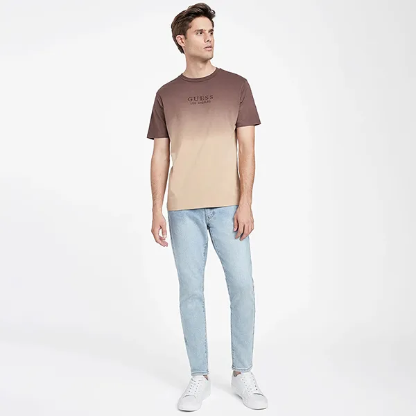 Áo Thun Nam Guess Alessio X3RI01KAK90 - PA05 Màu Nâu Vàng Cafe Size XS - Thời trang - Vua Hàng Hiệu