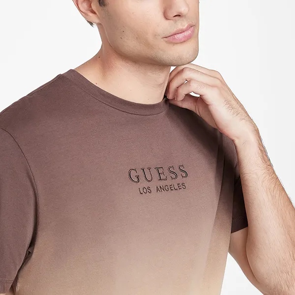 Áo Thun Nam Guess Alessio X3RI01KAK90 - PA05 Màu Nâu Vàng Cafe Size XS - Thời trang - Vua Hàng Hiệu