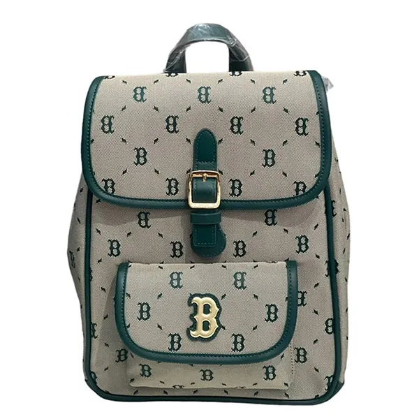 Balo MLB Diamond Monogram Jacquard Backpack Boston Red Sox 7ABKMD74N-43BGL Màu Xám Xanh