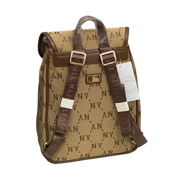 Balo MLB Diamond Monogram Jacquard Backpack New York Yankees 7ABKMD74N-50BGS Màu Nâu