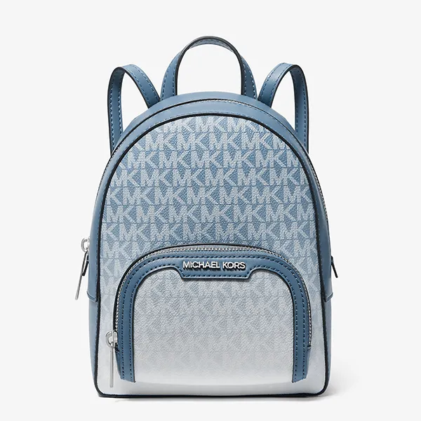 Balo Nữ Michael Kors MK Jaycee Extra Small Ombre Logo Convertible Backpack 35S4G8TB1B Màu Xanh Denim