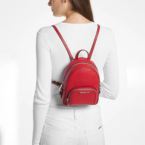 Balo Nữ Michael Kors MK Jaycee Mini XS Backpack 35T2S8TB1L Màu Đỏ - 1
