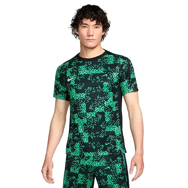 Bộ Quần Áo Cộc Tay Nam Nike Academy Allover Print Dri-Fit FN2412-324/FN2414-324 Màu Xanh Lá Size M