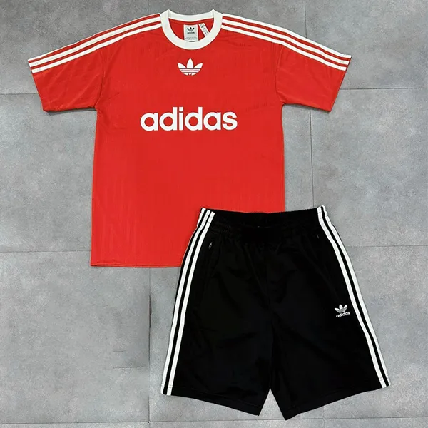 Bộ Thể Thao Nam Adidas Adicolor Red IM9458/IU2368 Màu Đỏ Đen Size M - Thời trang - Vua Hàng Hiệu