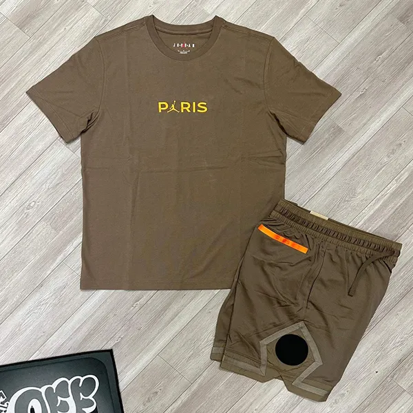 Bộ Thể Thao Nam Nike Air Jordan X Paris Saint-Germain DZ2940-274/DZ2951-274 Màu Nâu Size S