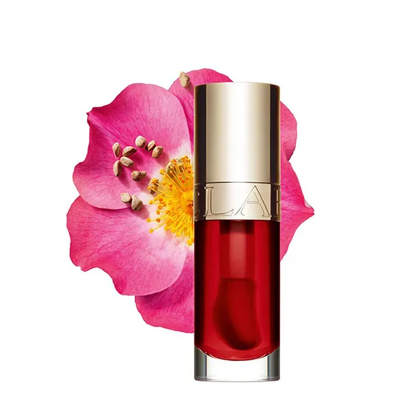 Dầu Dưỡng Ẩm Căng Mọng Môi Clarins Lip Comfort Oil 08 Strawberry Màu Đỏ 7ml