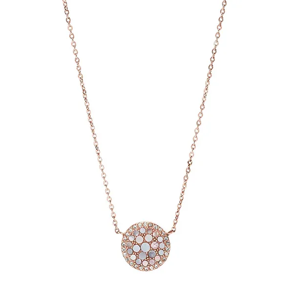 Dây Chuyền Nữ Fossil Mosaic Necklace JF01740791 Màu Vàng Hồng - Trang sức - Vua Hàng Hiệu
