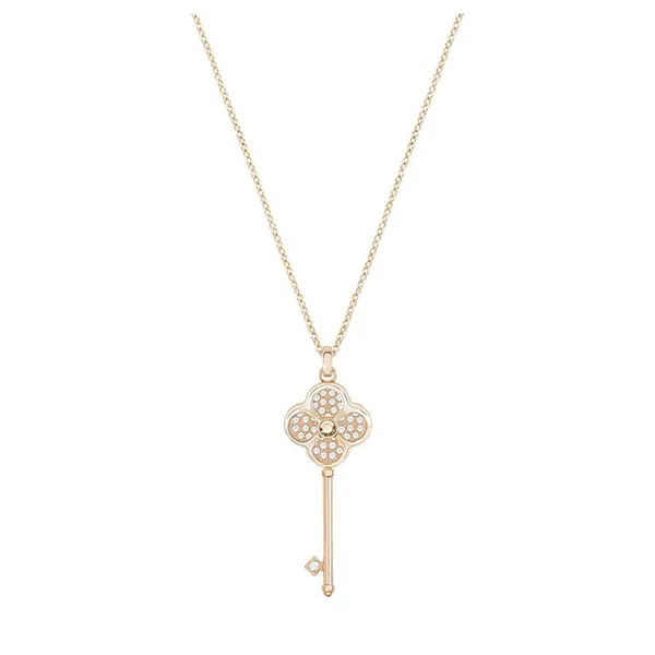 Dây Chuyền Nữ Swarovski Hall Key Pendant Multi Colored Rose Gold Tone Plated 5345515 Màu Vàng Hồng