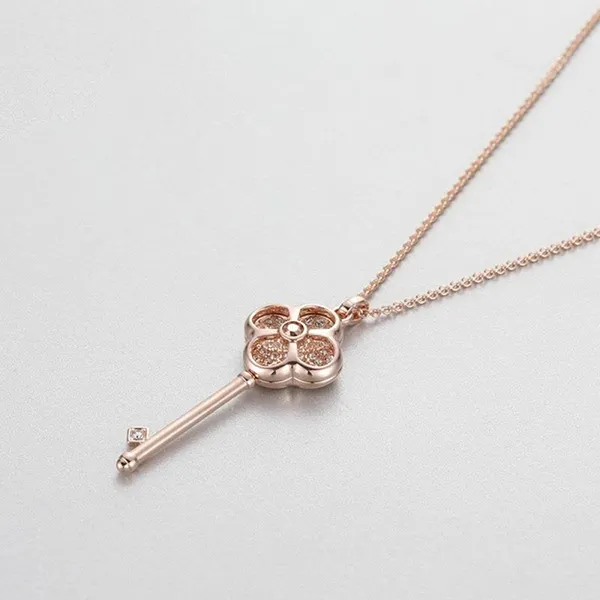 Dây Chuyền Nữ Swarovski Hall Key Pendant Multi Colored Rose Gold Tone Plated 5345515 Màu Vàng Hồng
