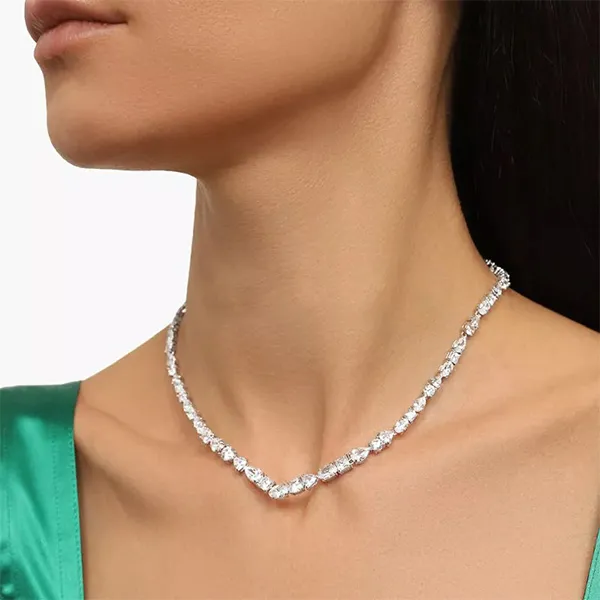 Dây Chuyền Nữ Swarovski Mixed Cuts Mesmera Necklace 5665242 Màu Bạc