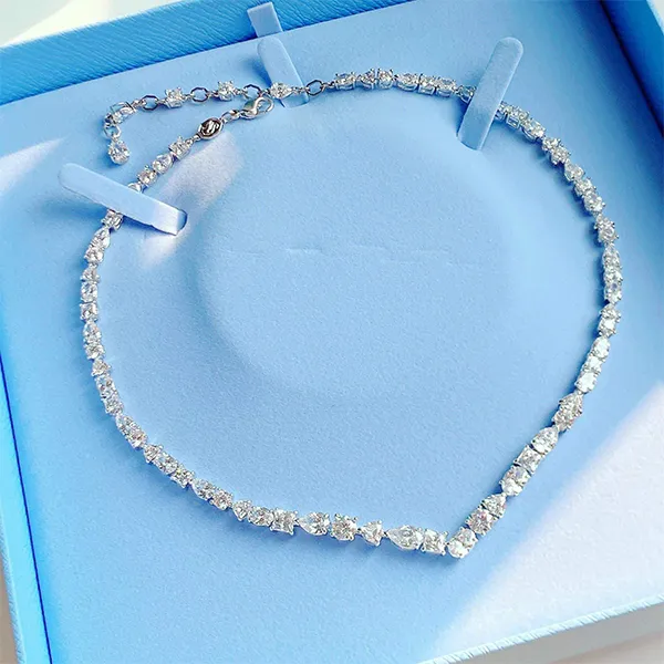 Dây Chuyền Nữ Swarovski Mixed Cuts Mesmera Necklace 5665242 Màu Bạc
