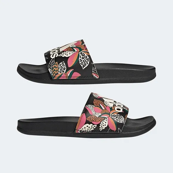 Dép Adidas Adilette Comfort Slides GZ2913 Màu Đen Họa Tiết Size 38