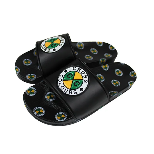 Dép Cross Colours Circle Logo Slides C314CXC-BLK-13M Black Màu Đen Size 43 - Dép - Vua Hàng Hiệu