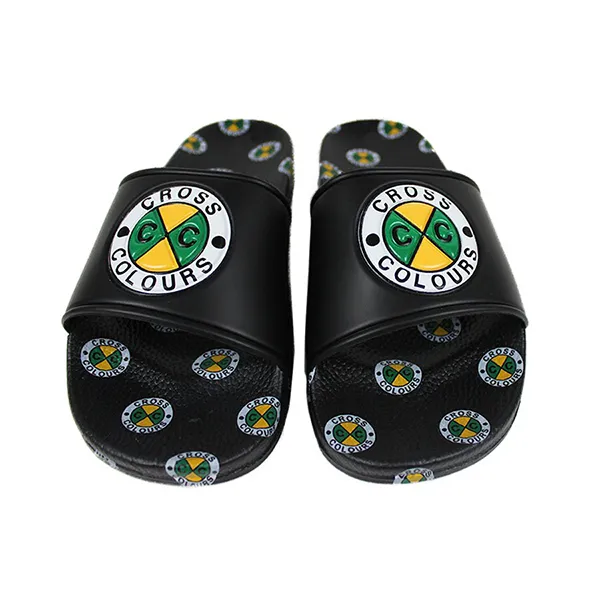 Dép Cross Colours Circle Logo Slides C314CXC-BLK-13M Black Màu Đen Size 43 - Dép - Vua Hàng Hiệu